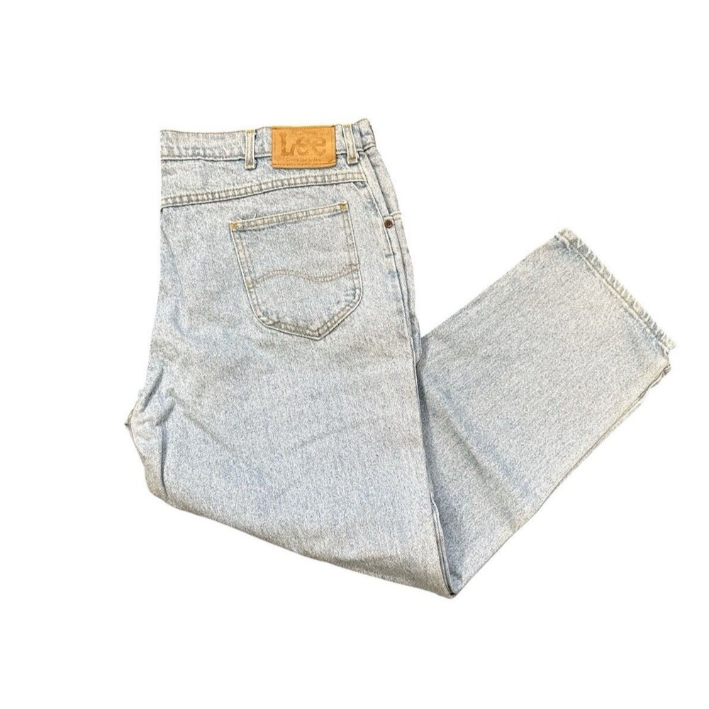 Lee Jeans W40 L29 Mens Light Blue Regular Straight Fit Vintage Denim Y2K